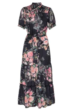 Clearance Karmamia Eve Dress Daisy Noir Tea Rose
