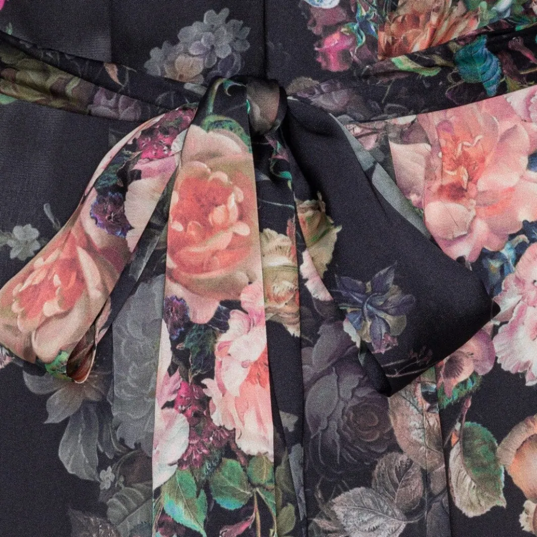 Clearance Karmamia Eve Dress Daisy Noir Tea Rose