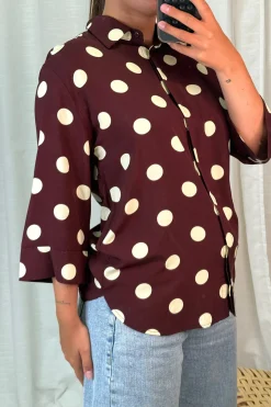 Online A-bee Evelyn Blouse Chocolate
