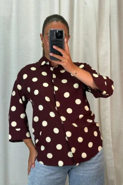 Online A-bee Evelyn Blouse Chocolate