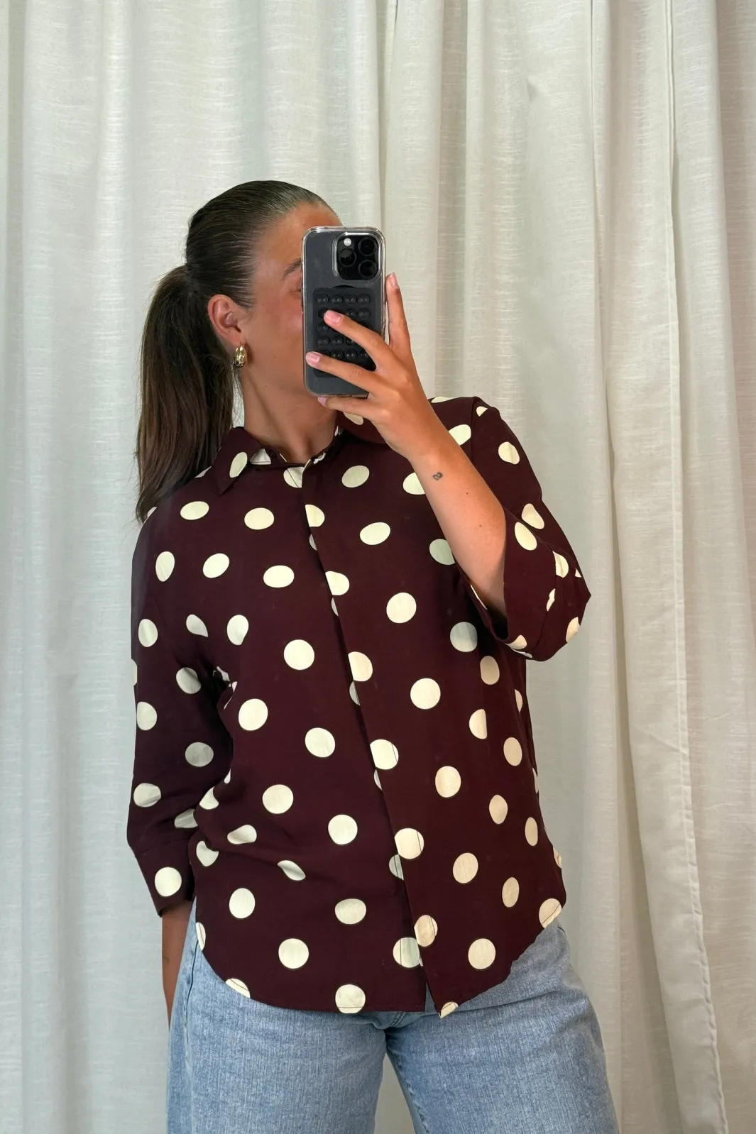 Online A-bee Evelyn Blouse Chocolate
