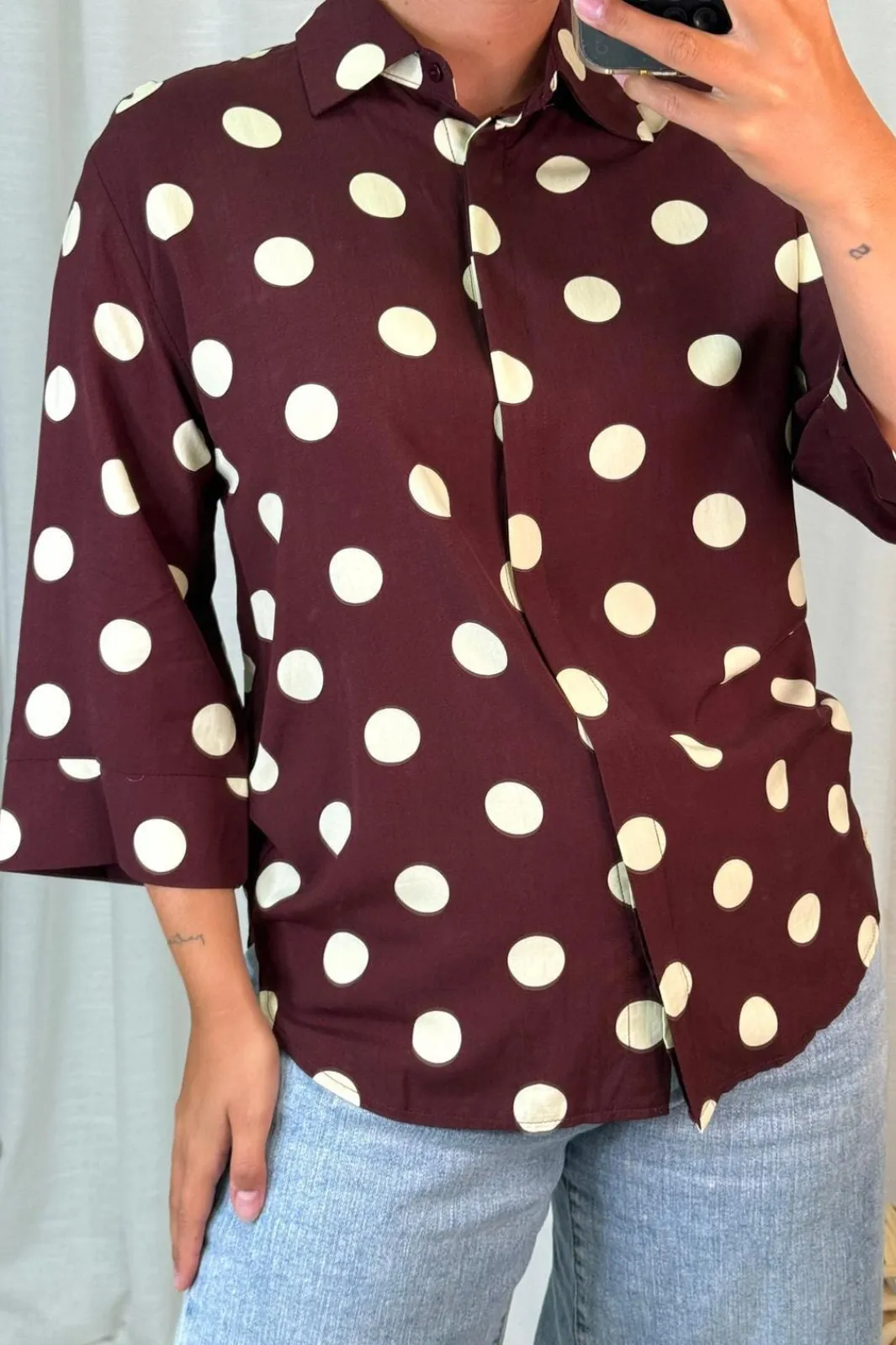 Online A-bee Evelyn Blouse Chocolate