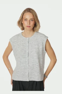 Discount Neo Noir Everest Knit Vest 164870 103