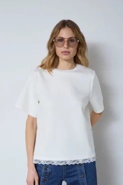 Sale Co´Couture Evicc Lace Tee 43031 4000