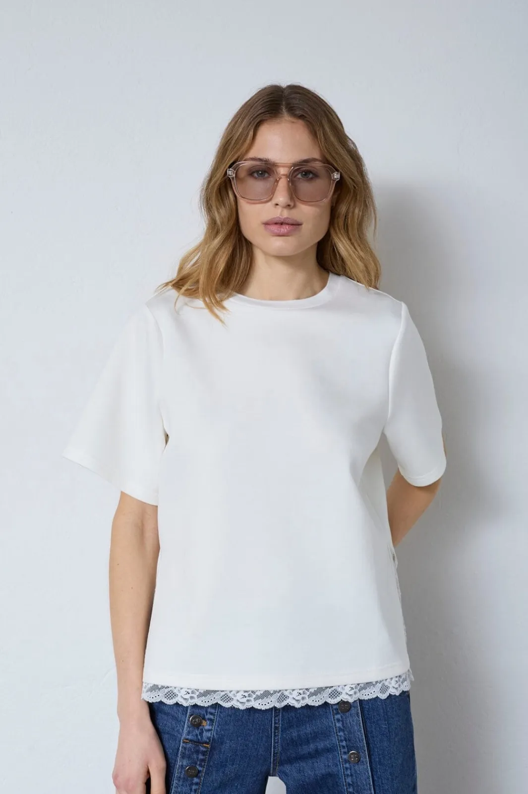 Sale Co´Couture Evicc Lace Tee 43031 4000