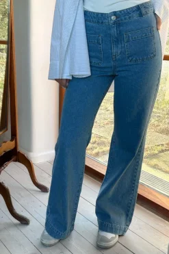 New Neo Noir Fabiana D Pants Light Blue