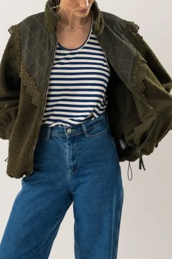Sale Lollys Laundry Falll Jacket Ls90019-6013 42 Dark Green
