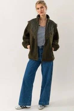 Sale Lollys Laundry Falll Jacket Ls90019-6013 42 Dark Green