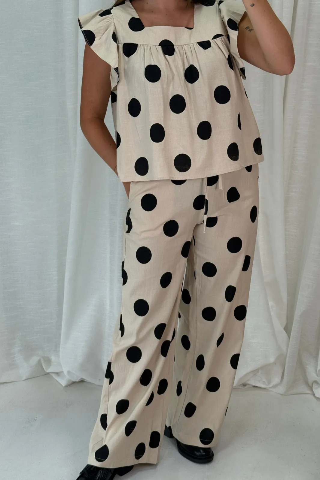 Clearance A-bee Fanny Dot Pants Ecru