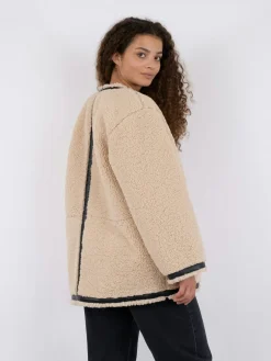 Online Neo Noir Fanny Teddy Jacket Camel