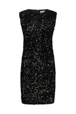 Discount Neo Noir Fanya Velvet Sequins Dress 167187 100