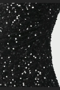Discount Neo Noir Fanya Velvet Sequins Dress 167187 100