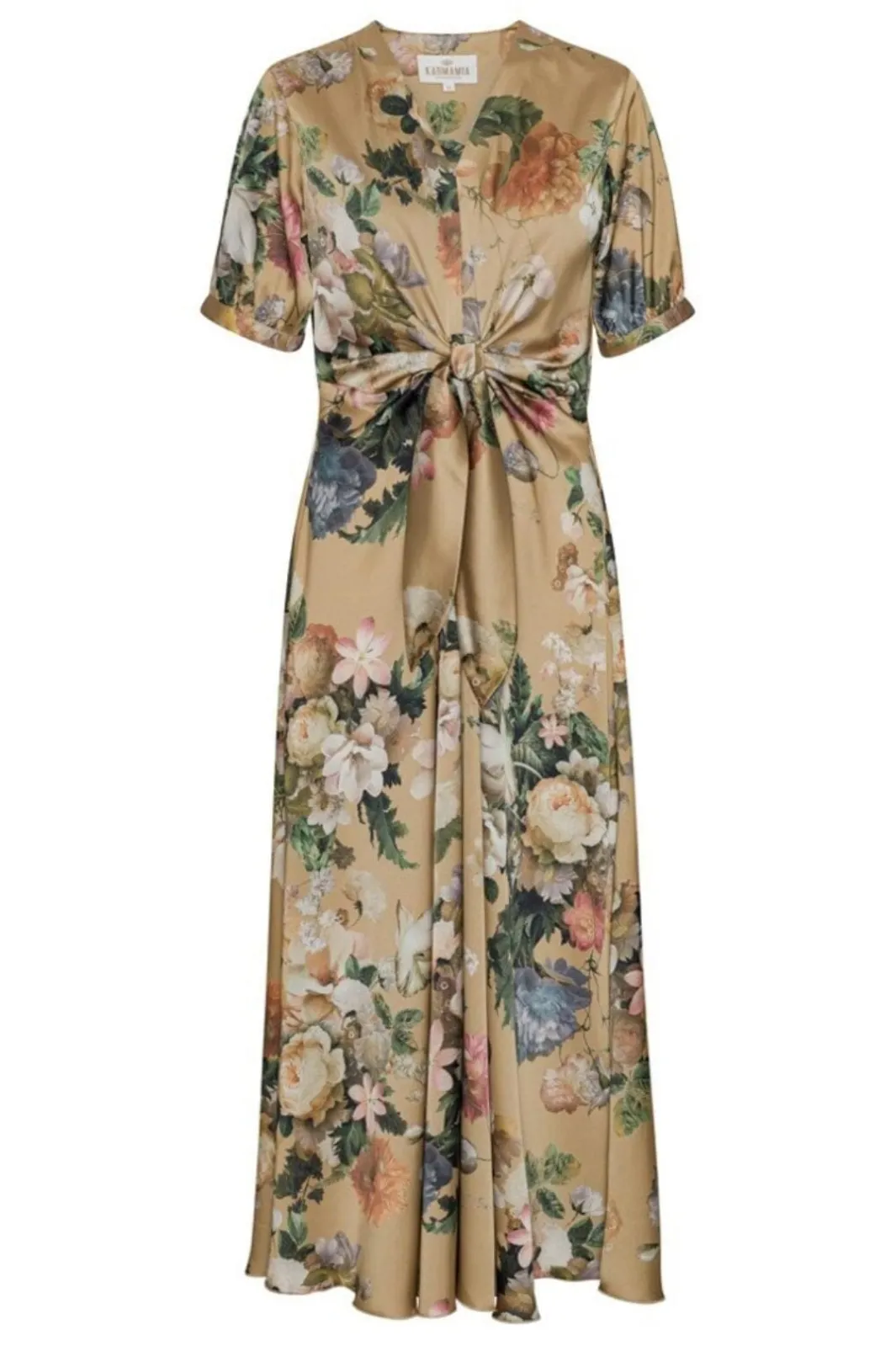Online Karmamia Faye Dress 2158 Taupe Bloom