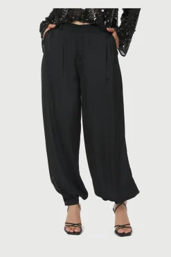 Hot Neo Noir Fayla Drapy Satin Balloon Pants 167418 100