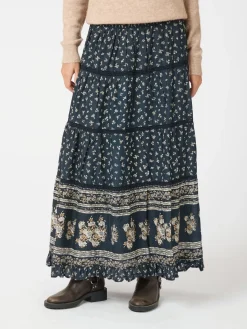 Outlet Neo Noir Felicia Mini Border Skirt 162569 Camel