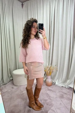 Discount A-bee Felicia Skirt Pink