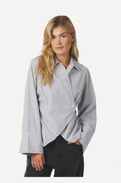 Discount Neo Noir Fenli Striped Shirt 165677 130