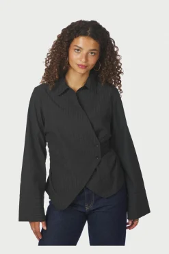 Sale Neo Noir Fenli Tone Stripe Shirt 167434 100