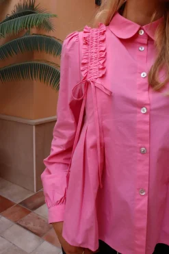 Discount Liberte Fie Ls Frill Shirt 22308 Pink