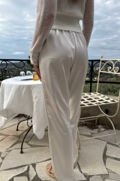 Online BYIC Fieic Pants A23851 Off White Satin