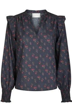 Clearance Neo Noir Filja Fine Print Blouse 166551 702