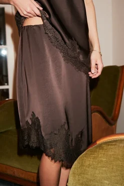 Outlet Neo Noir Fiora Lace Skirt 167417 676