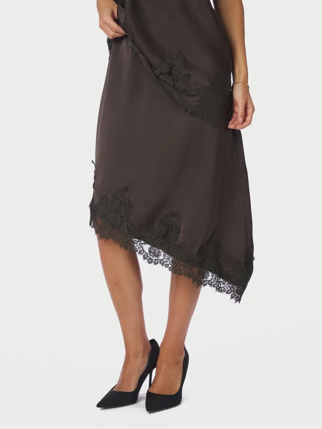 Outlet Neo Noir Fiora Lace Skirt 167417 676