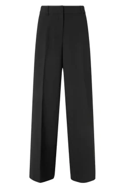 Second Female Fique Straight Trousers 59024 8001 Black