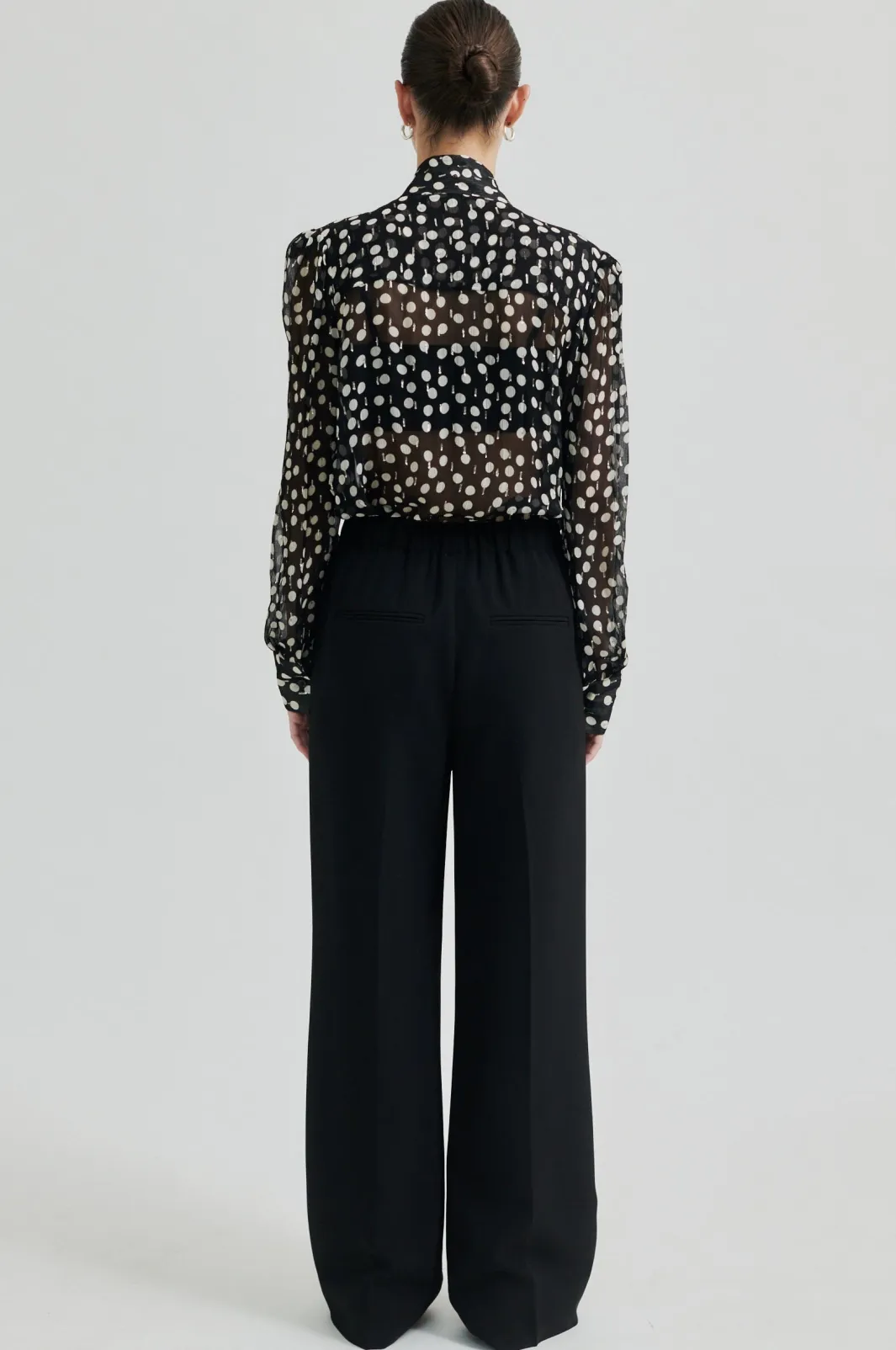 Second Female Fique Straight Trousers 59024 8001 Black