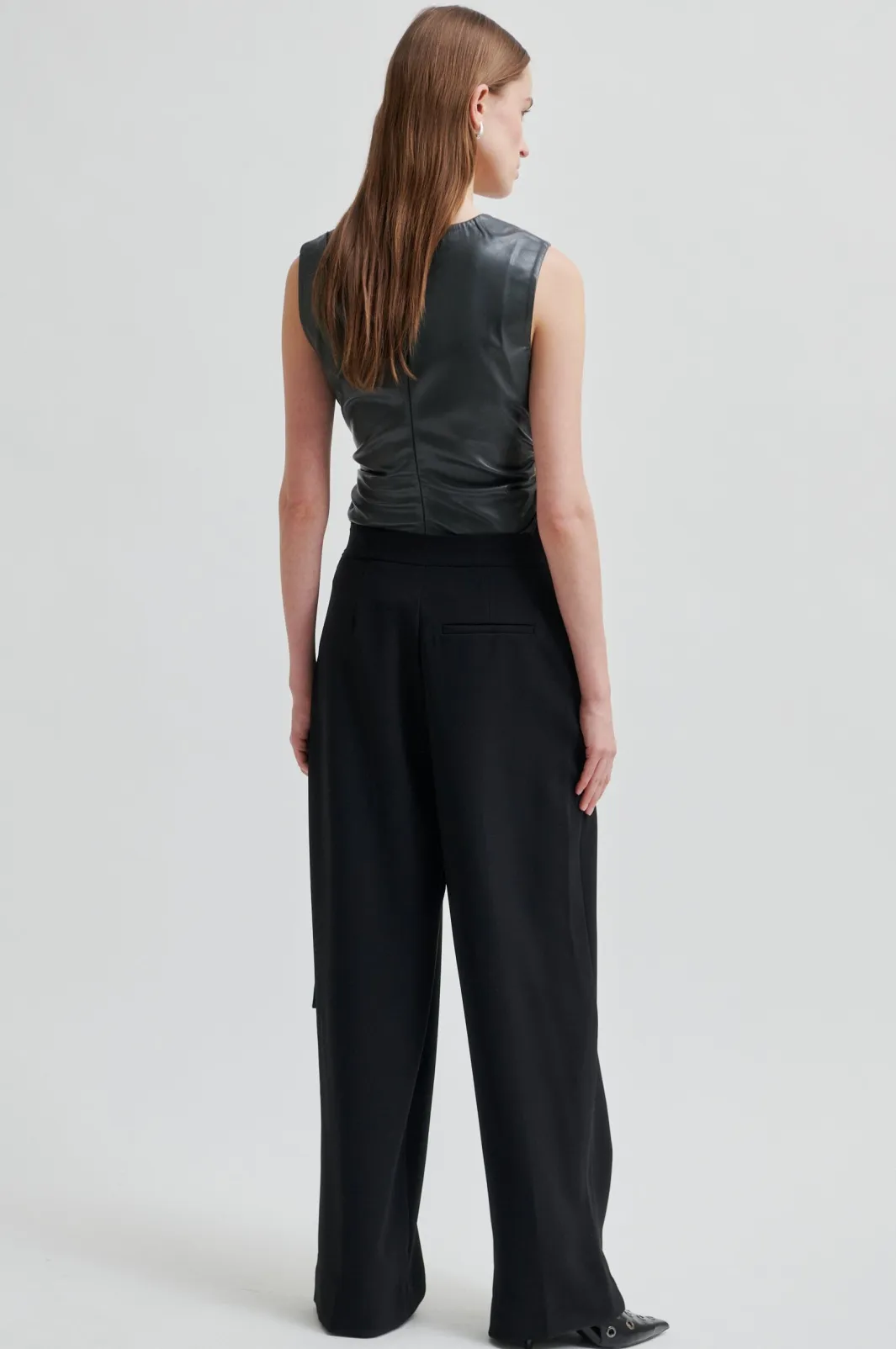 Hot Second Female Fique Wrap Trousers 60222 8001 Black