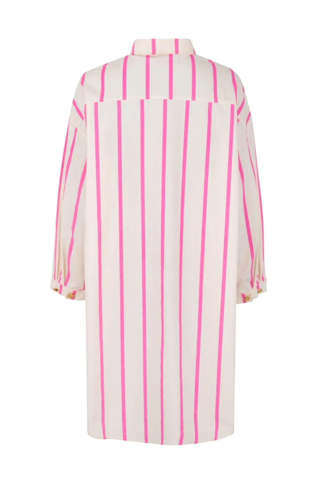 Online Cras Flax Shirt 4006 Pink Stripe