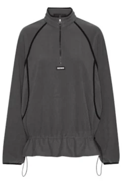 Best Rotate Fleece Half Zip Jacket 1153681205 1205 Gray Pinstripe