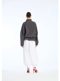 Best Rotate Fleece Half Zip Jacket 1153681205 1205 Gray Pinstripe
