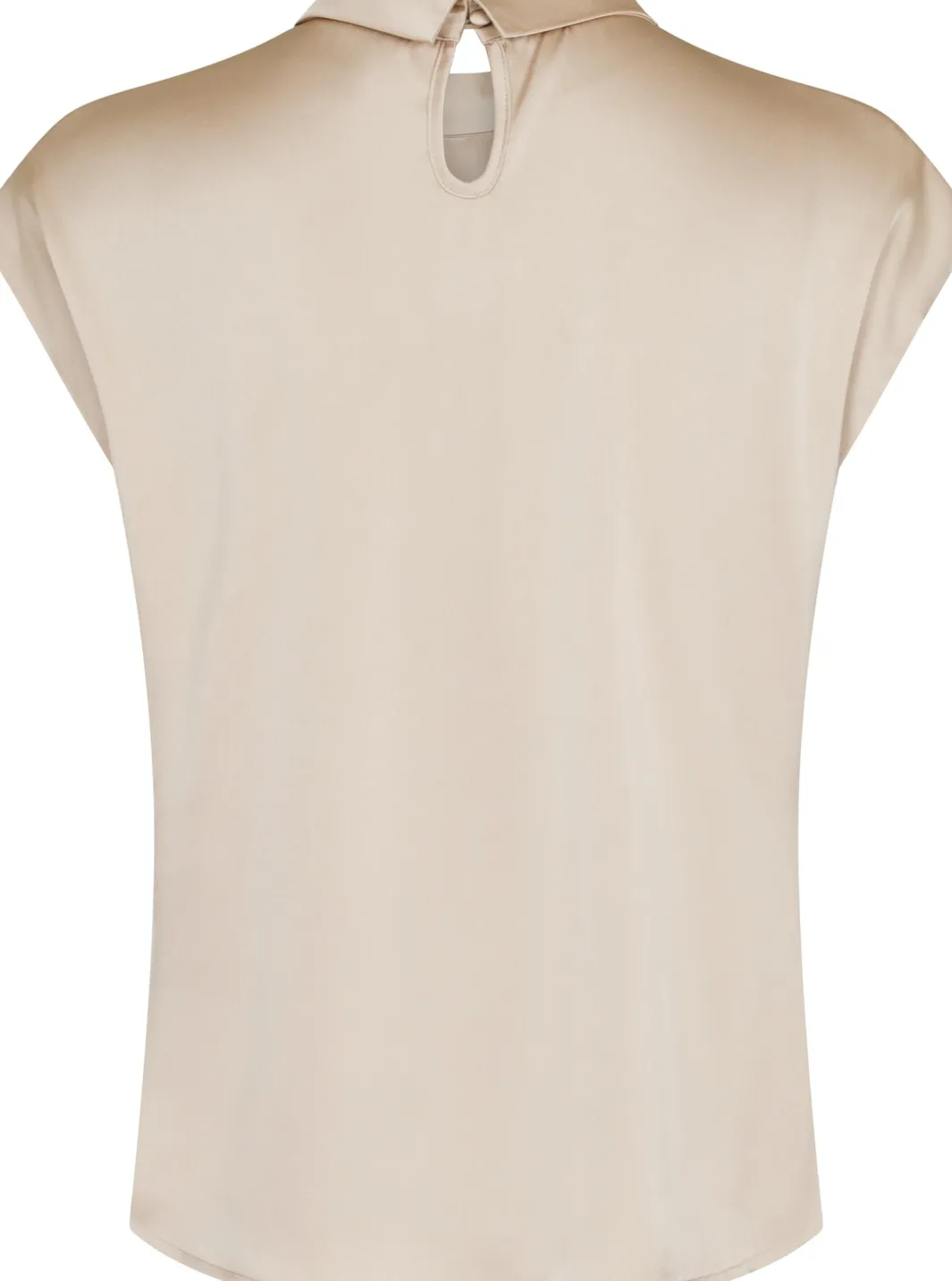 Best Neo Noir Fleur Drapy Satin Blouse Dark Sand