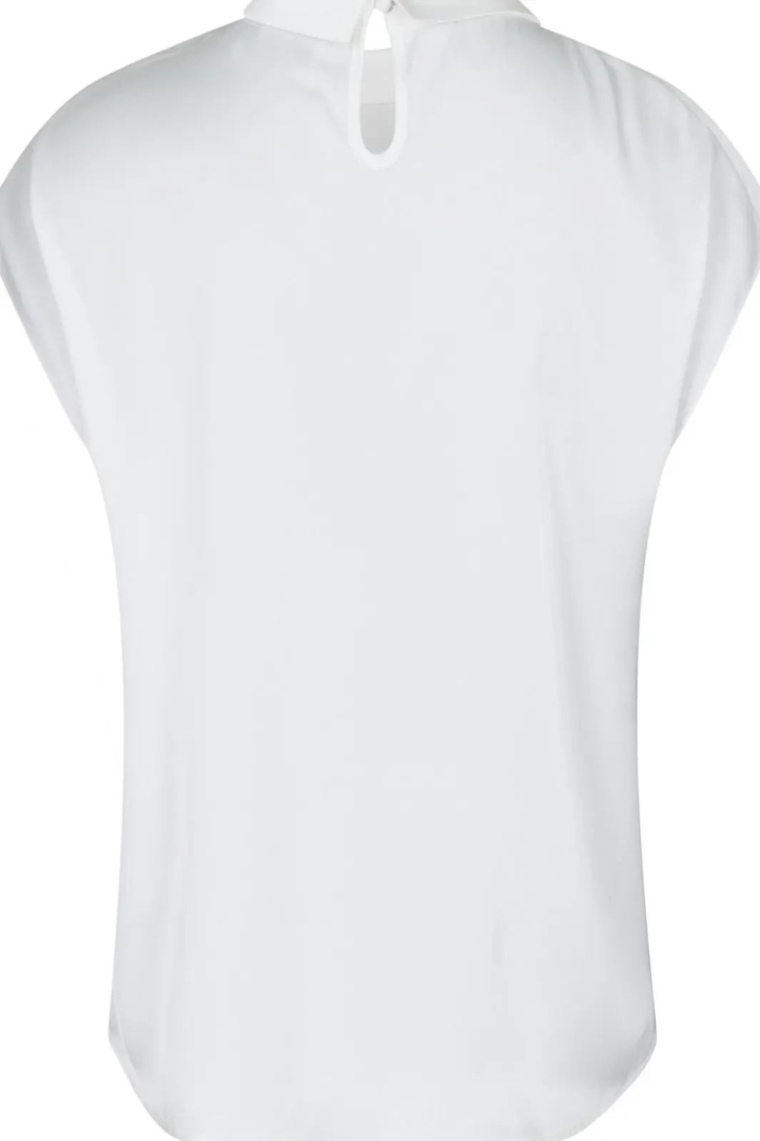 Sale Neo Noir Fleur Drapy Satin Blouse Off White
