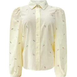 Sale Liberte Flora Ls Blouse 21598 Ivory Rose Flower