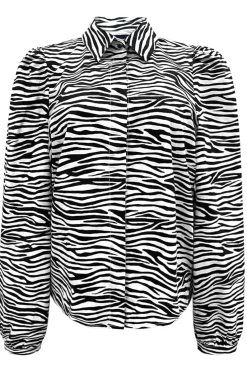 Hot Liberte Flora-Ls-Blouse Zebra