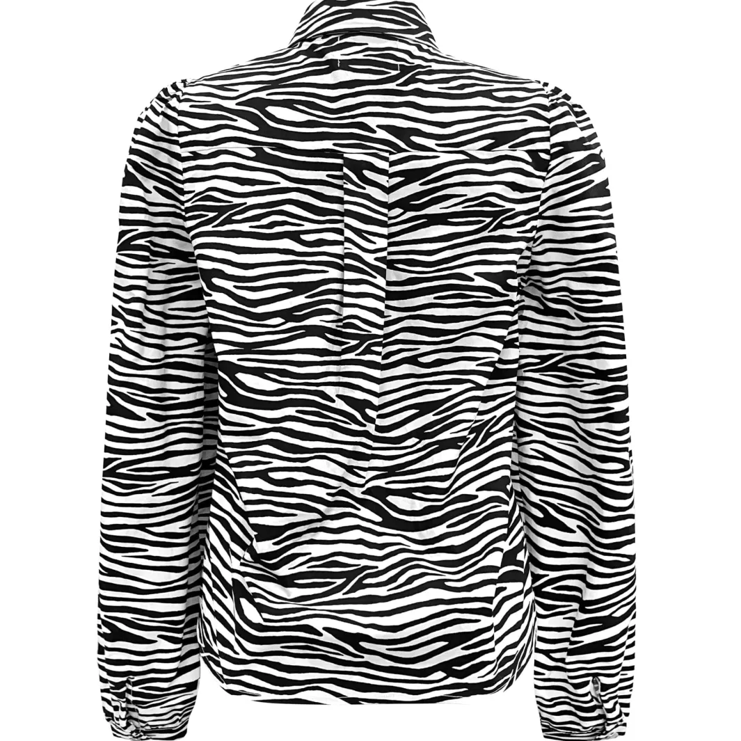 Hot Liberte Flora-Ls-Blouse Zebra