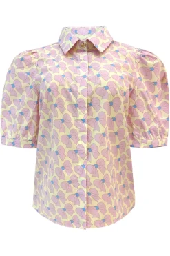 Best Liberte Flora-Ss-Blouse 22181 Cute Bow Rose