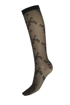Outlet Wolford Floret Knee-highs34423 7005 Black