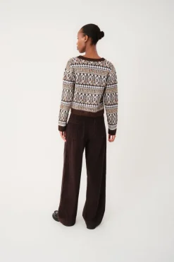 Sale Lollys Laundry Floridall Pants25445-2012 87 Dark Mokka