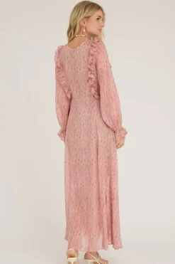 Sale A-View Flounce Dress 021 Old Rose