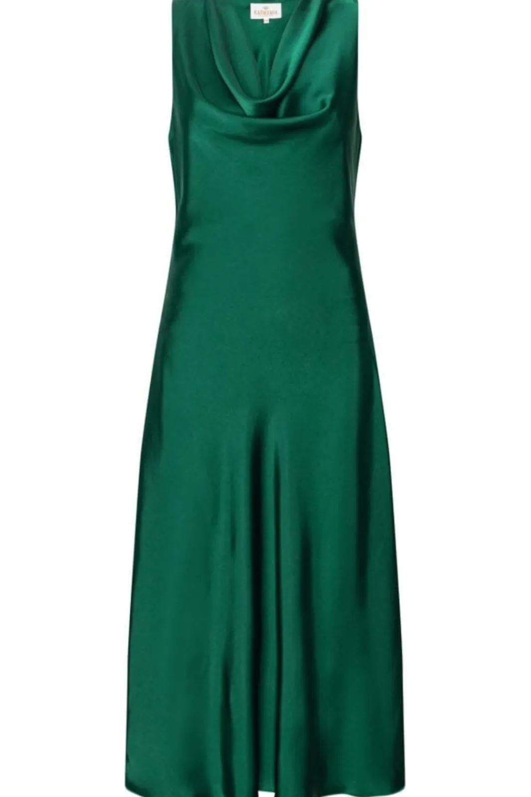 Hot Karmamia Flow Dress 2295 Semi Rich Pine Green