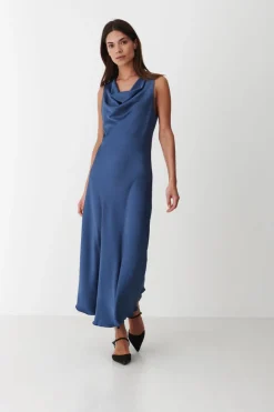 Hot Karmamia Flow Dress 2237 Semi Rich Crown Blue