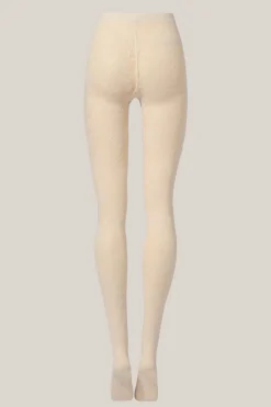 Clearance Wolford Flower Tights17625 4864 Buttermilk