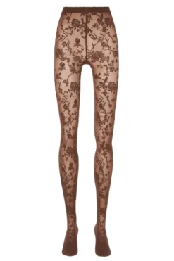 Best Wolford Flower Tights17625 4853 Almond
