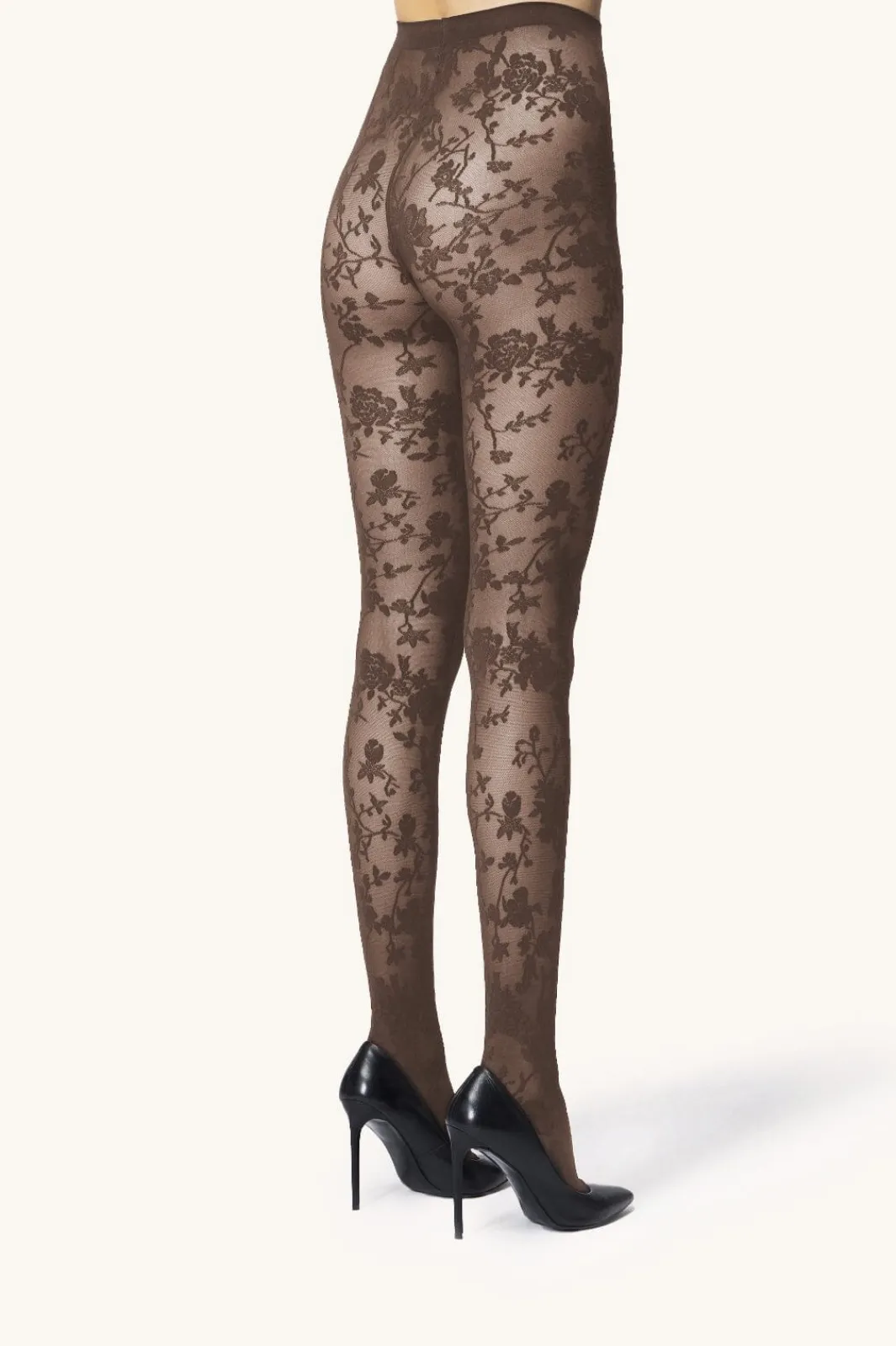 Best Wolford Flower Tights17625 4853 Almond