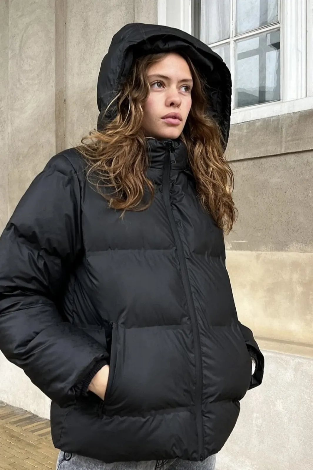 Clearance Neo Noir Fox C Puffer Jacket Black