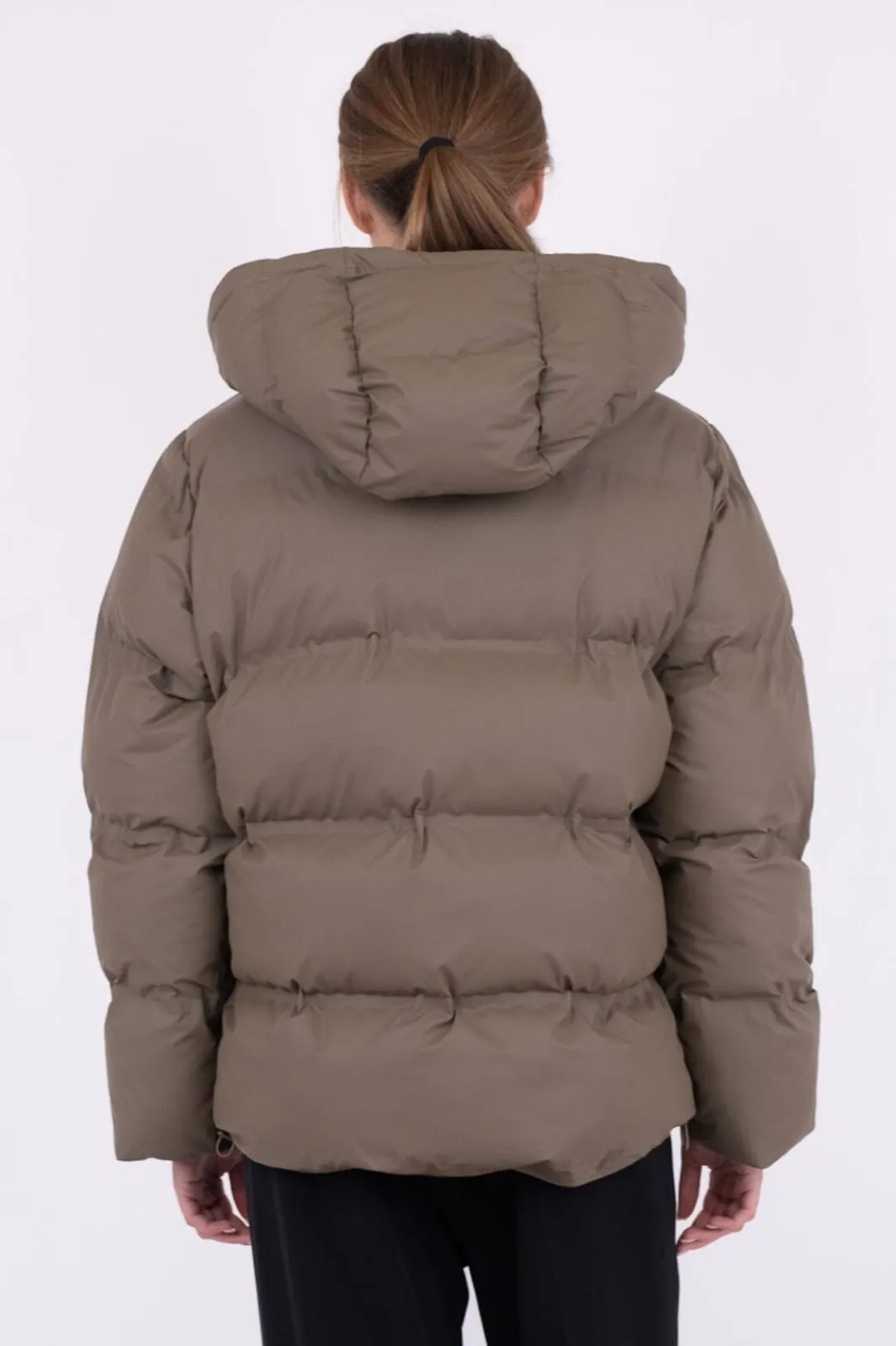 Sale Neo Noir Fox C Puffer Jacket Dark Taupe