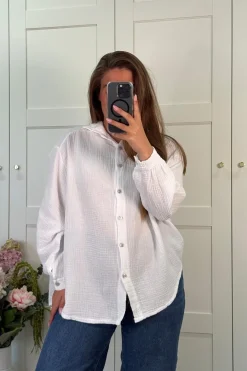 Discount A-bee Francesca Shirt Skjorte White
